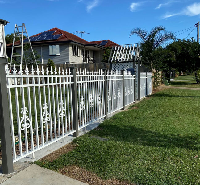 Decorative panel fencing in Zillmere